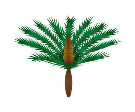 Flat Prehistoric Plantのイラスト素材