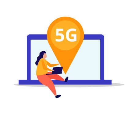 5g Internet Iconのイラスト素材
