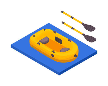 Boat Isometric Iconのイラスト素材