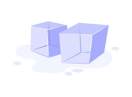 Ice Cubes Illustrationのイラスト素材