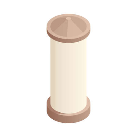 Isometric Advertising Columnのイラスト素材