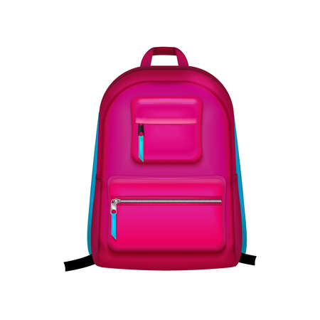 Backpack Realistic Illustrationのイラスト素材