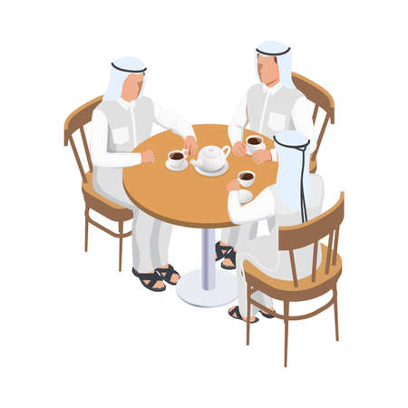 Arab Men Illustrationのイラスト素材
