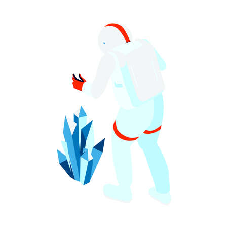 Isometric Spaceman Iconのイラスト素材