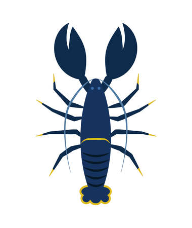 Lobster Flat Illustrationのイラスト素材