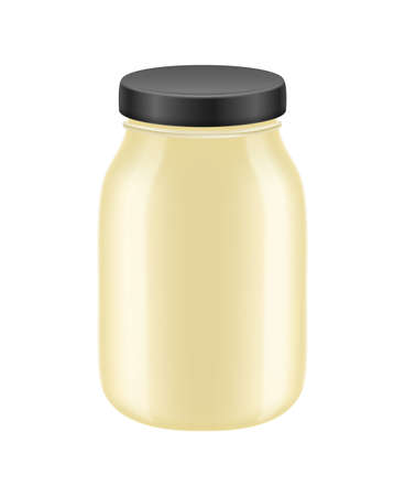 Mayonnaise Jar Illustrationのイラスト素材