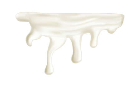 Realistic Milk Splashのイラスト素材
