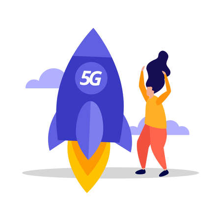 5g Internet Iconのイラスト素材