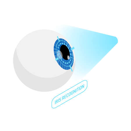 Bio-metric Authentication Iconのイラスト素材