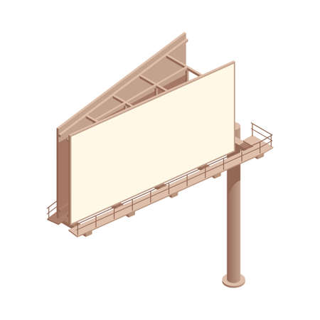 Isometric Billboard Illustrationのイラスト素材