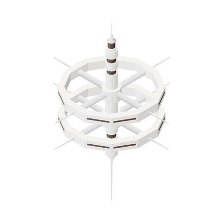 Space Station Iconのイラスト素材