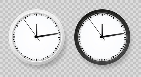 Realistic Office Clock Setのイラスト素材