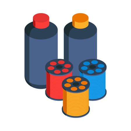 3D Printing Paint Compositionのイラスト素材