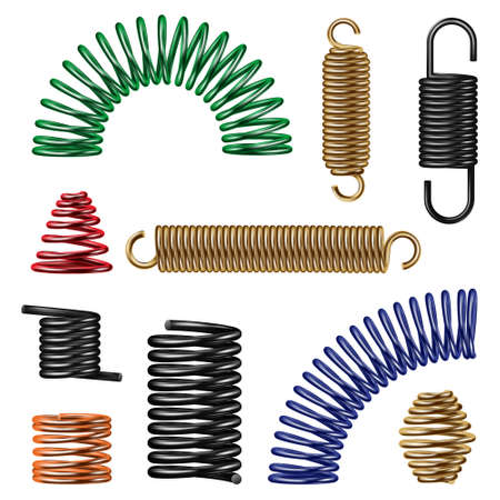 Metal Spring Detail Realistic Set