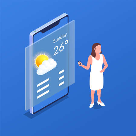 Weather Forecast Compositionのイラスト素材