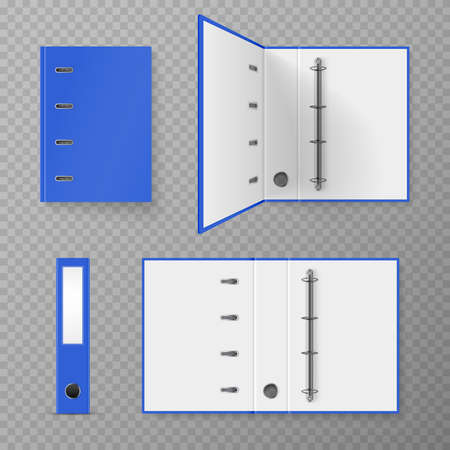 Realistic Binder Setのイラスト素材