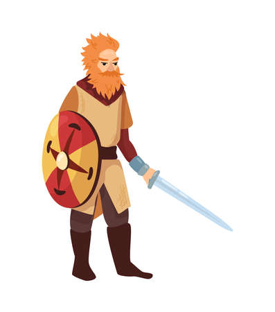 Red Headed Viking Compositionのイラスト素材