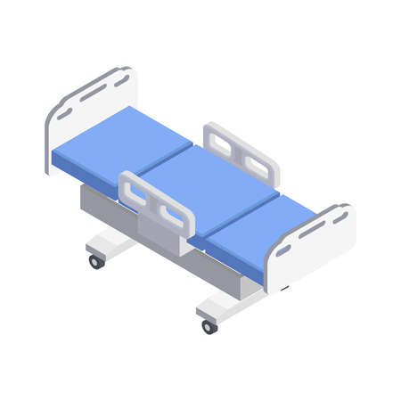 Wheel Cart Bed Compositionのイラスト素材