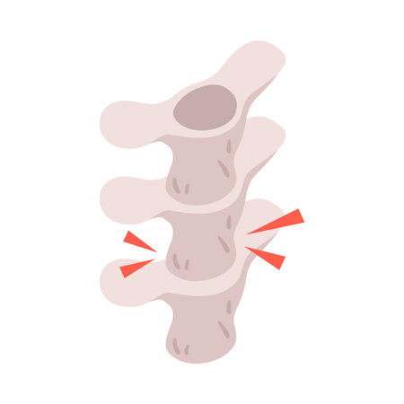 Neurology Spine Isometric Compositionのイラスト素材