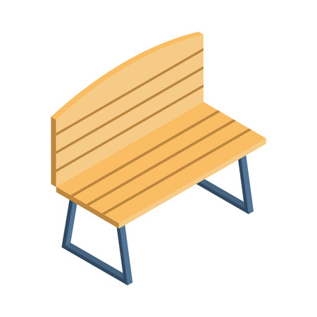 City Park Bench Compositionのイラスト素材