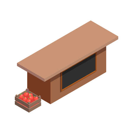 Local Market Barn Compositionのイラスト素材