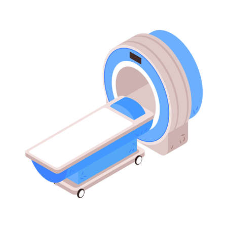 Neurological MRI Scanner Compositionのイラスト素材
