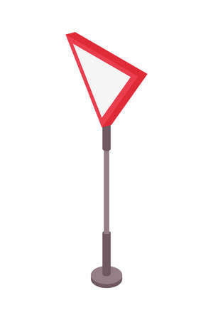 Yield Right Way Compositionのイラスト素材
