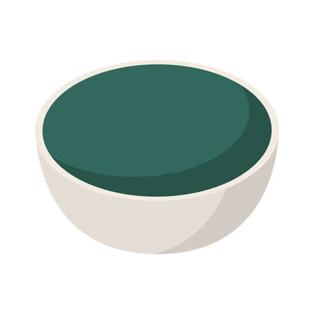 Spirulina In Dish Compositionのイラスト素材