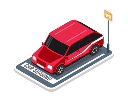 Car Sharing Iconのイラスト素材