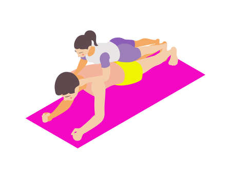 Family Fitness Iconのイラスト素材