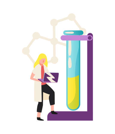 Science Flat Iconのイラスト素材