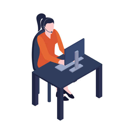 Call Center Iconのイラスト素材