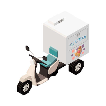 Ice Cream Delivery Iconのイラスト素材