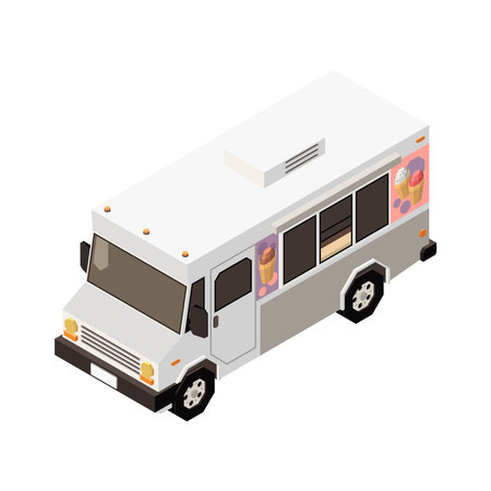 Ice Cream Truckのイラスト素材