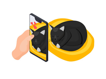 Smartphone Photo Iconのイラスト素材