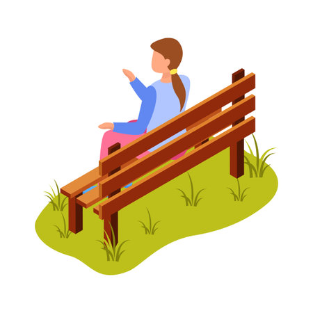 City Park Illustrationのイラスト素材