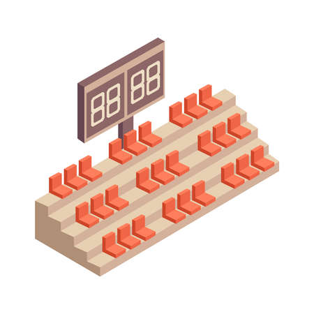 Isometric Stadium Standsのイラスト素材