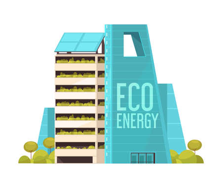 Eco Energy Building Composition