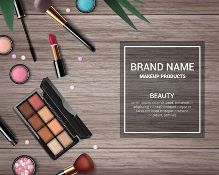 Makeup Realistic Backgroundのイラスト素材