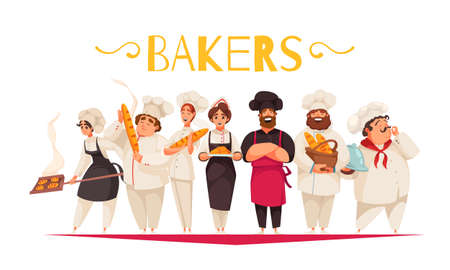 Bakers Vector Illustrationのイラスト素材