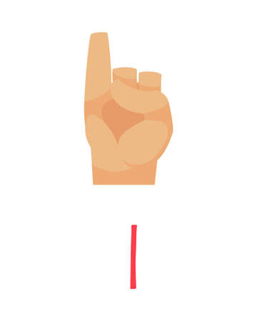 Deaf Alphabet I Compositionのイラスト素材