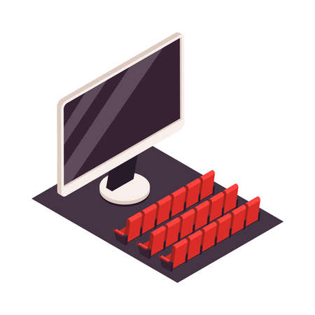 Computer Cinema Auditorium Compositionのイラスト素材