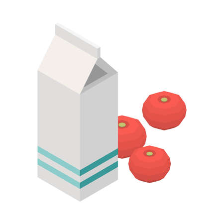 Milk Tomatoes Genetics Compositionのイラスト素材