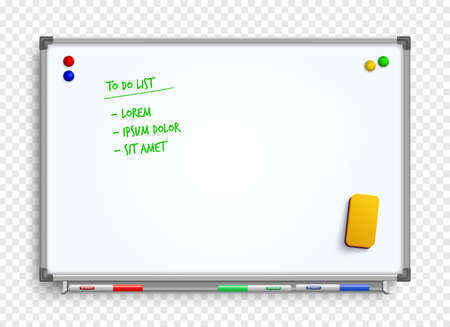 Realistic Marker Board Transparent Backgroundのイラスト素材