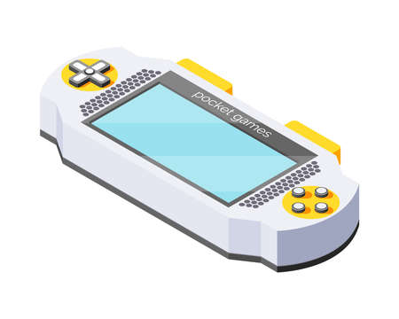 Portable Gaming Console Compositionのイラスト素材
