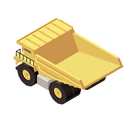 Heavy Mining Truck Compositionのイラスト素材