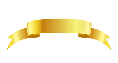 Golden Welcome Ribbon Compositionのイラスト素材