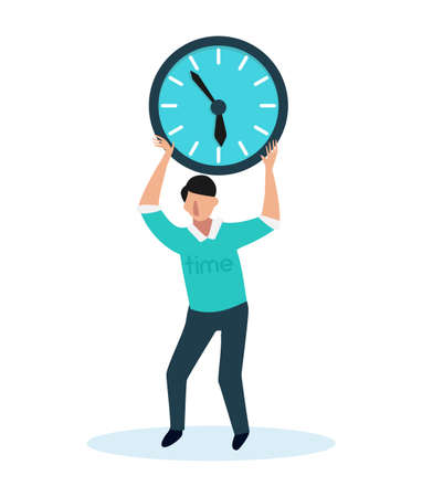 Time Management Clock Compositionのイラスト素材
