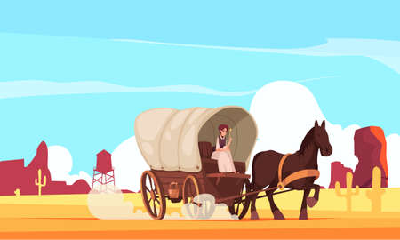 Horse Drawn Vehicle Compositionのイラスト素材