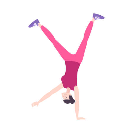 Single Girl Handstand Composition